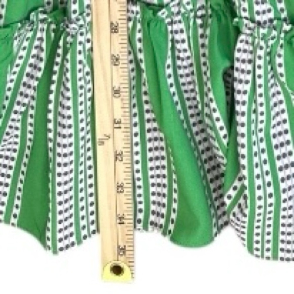 Taylor Printed V Neck Short‎ Sleeve Smocked Waist Ruffle Hemmed Dress Size 6 - Picture 4 of 8